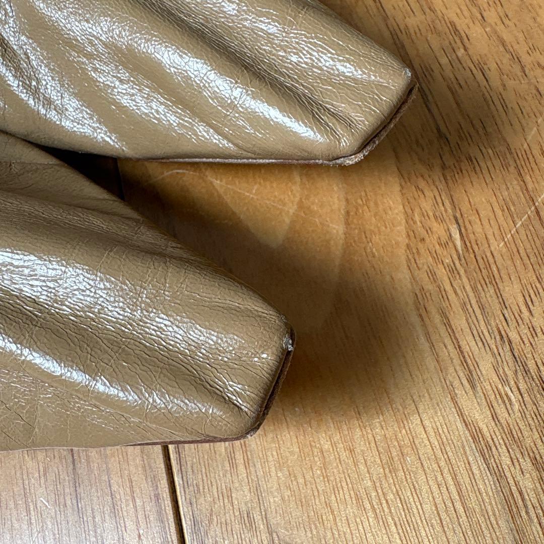 ボッテガヴェネタ ベージュ パンプス　シューズ　アーモンド