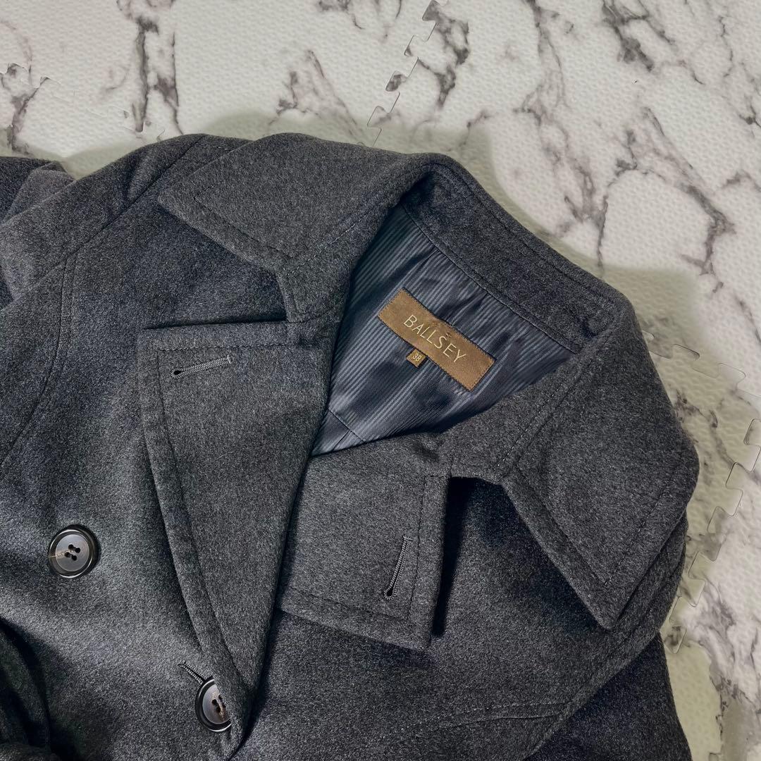 トゥモローランド トレンチコート　カシミヤ100% ベルト　ロング丈　グレー