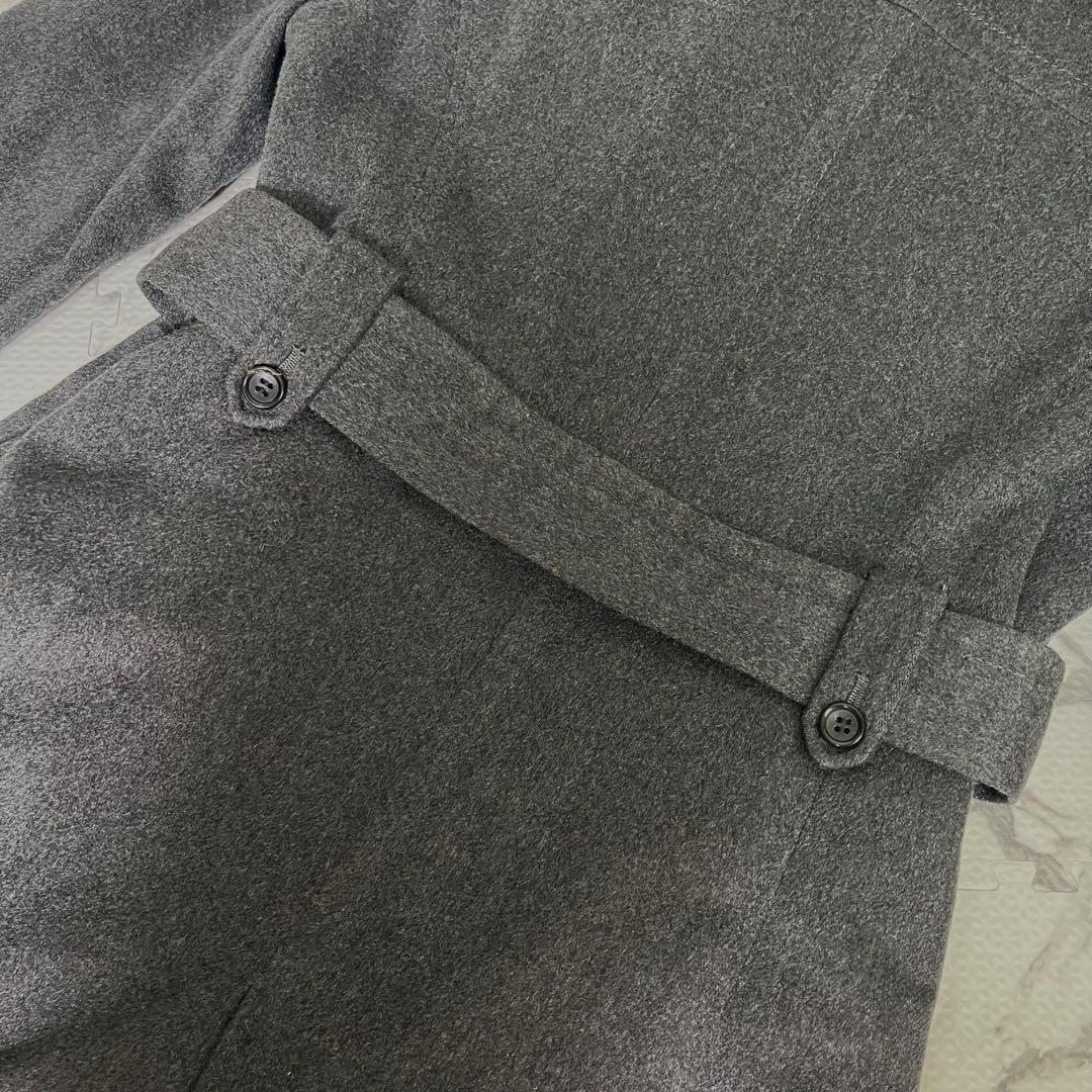 トゥモローランド トレンチコート　カシミヤ100% ベルト　ロング丈　グレー