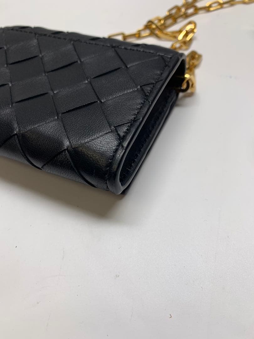 超美品　BOTTEGA VENETA Card Case On Chain