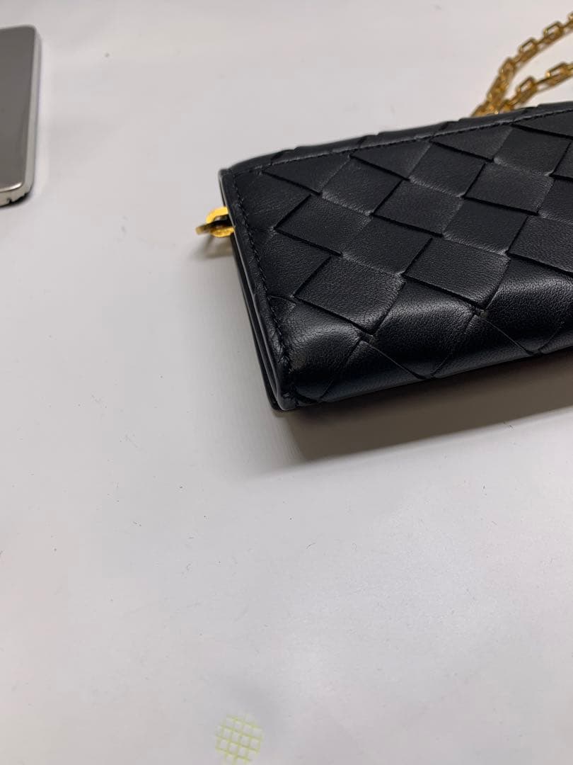 超美品　BOTTEGA VENETA Card Case On Chain