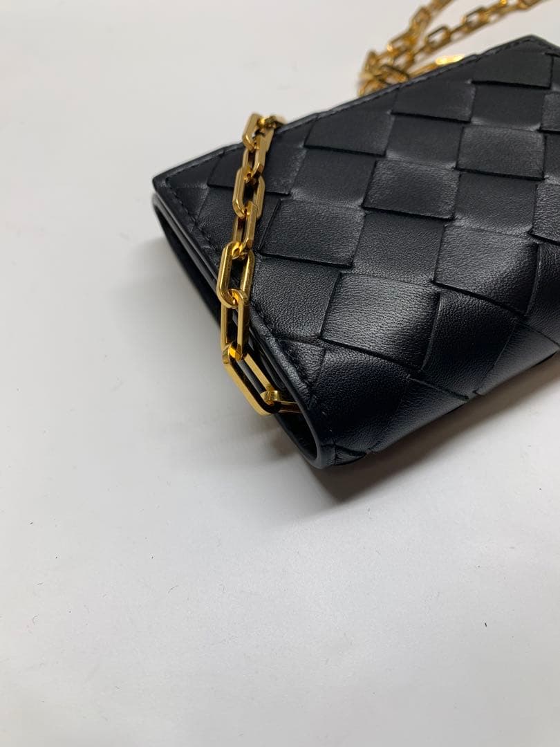 超美品　BOTTEGA VENETA Card Case On Chain