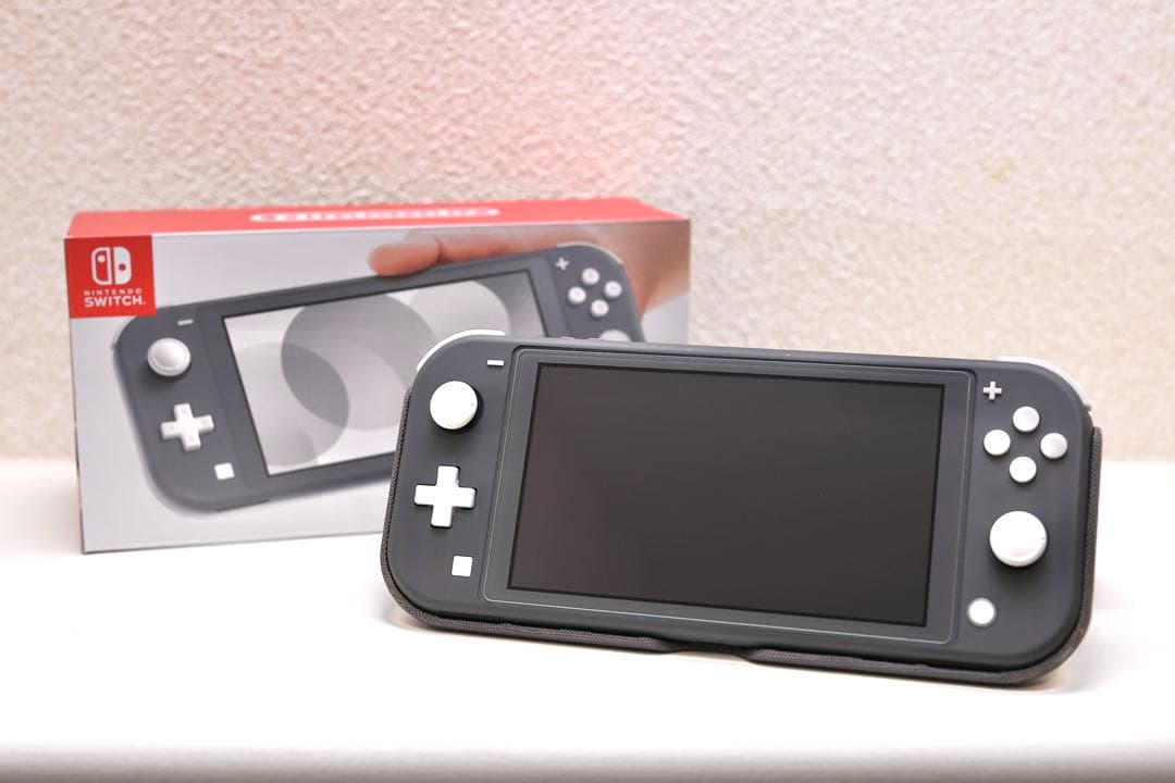【美品】Nintendo Switch Lite グレー 本体 カバー付き