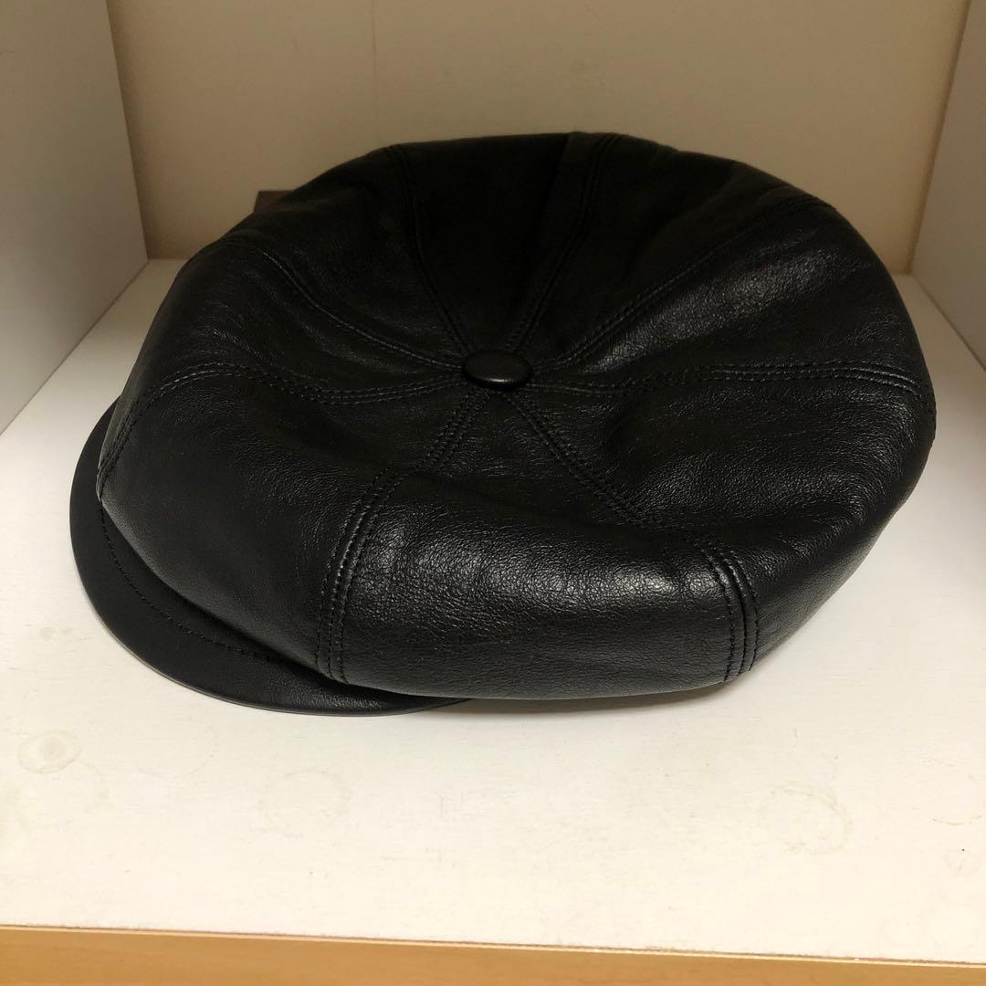 BURBERRY レザーキャスケット Mサイズ