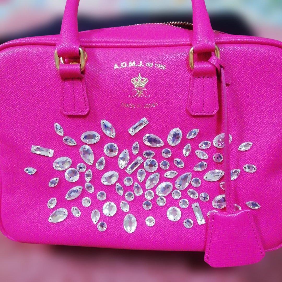 A.D.M.J. ピンク ショルダーバッグ