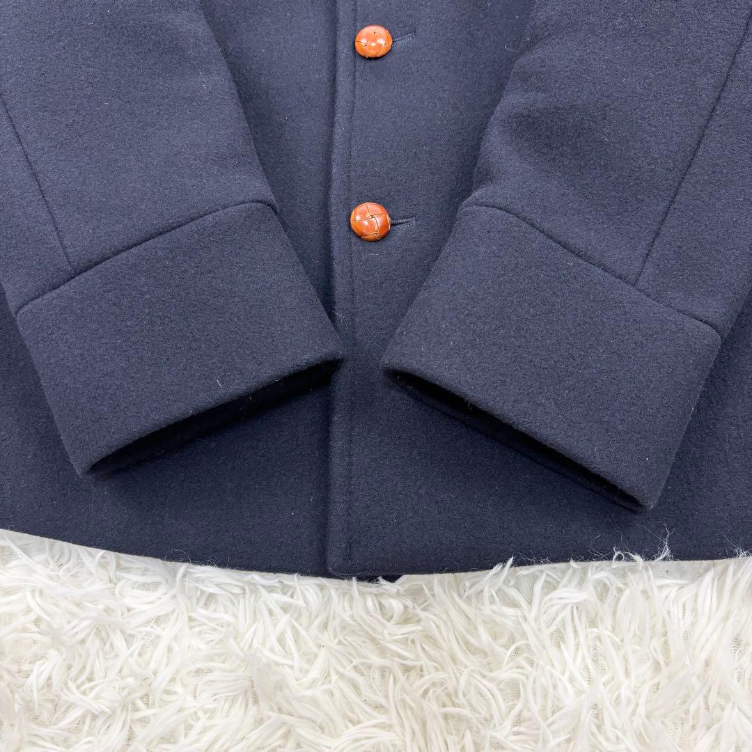 EDIFICE エディフィス 胡桃釦 シングル Ｐコート ピーコート 50