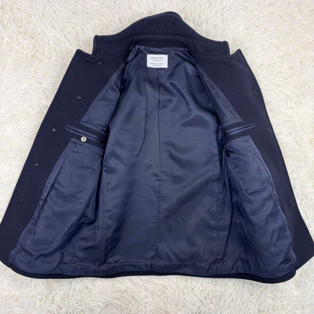 EDIFICE エディフィス 胡桃釦 シングル Ｐコート ピーコート 50
