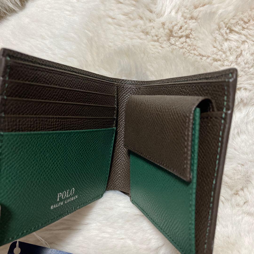 新品POLO RALPH LAUREN 二つ折り財布 ポロラルフローレン