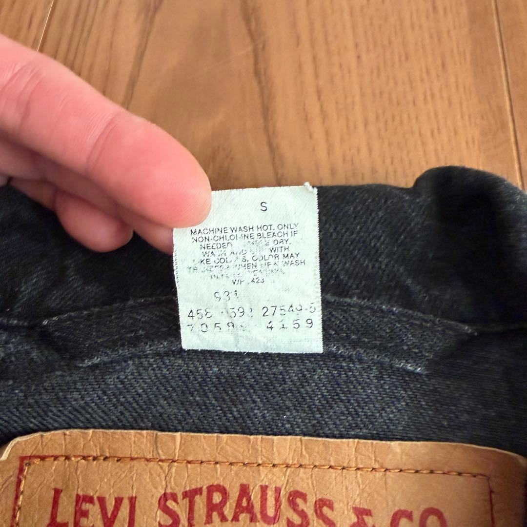 希少サイズ◎ 90s リーバイス 70598 ブラック デニムジャケット