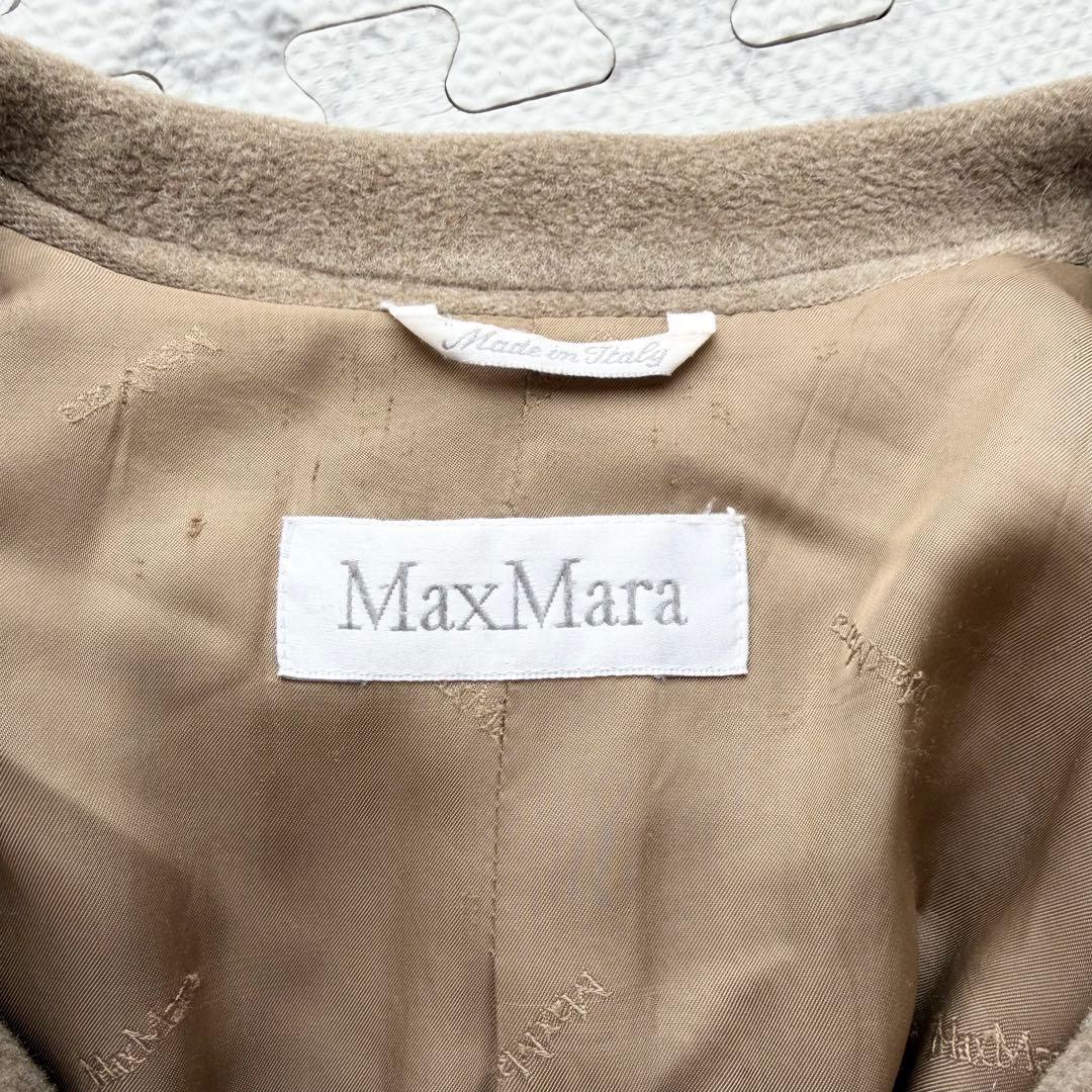 最高級白タグ✨MaxMara マックスマーラ カシミヤ混 ロングコート 40