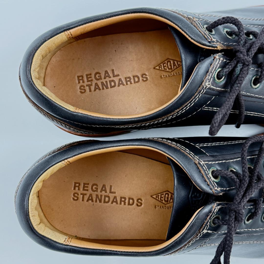 【新品同様品】リーガル レザー モンキー 紺 25cm NC3E66CR