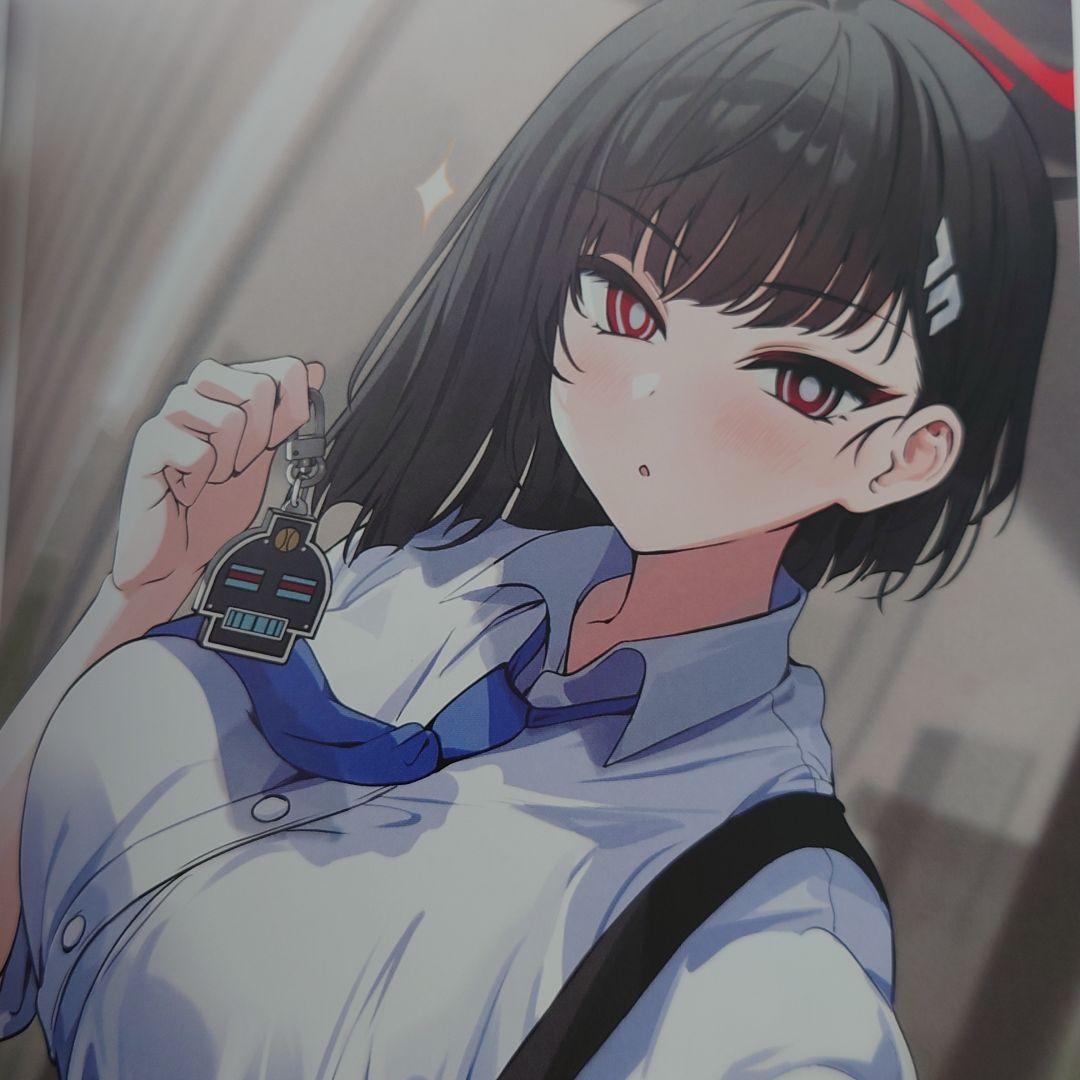 C104　調月リオ　Ham★Star　会場限定本　学生証カード　ブルアカ　雪