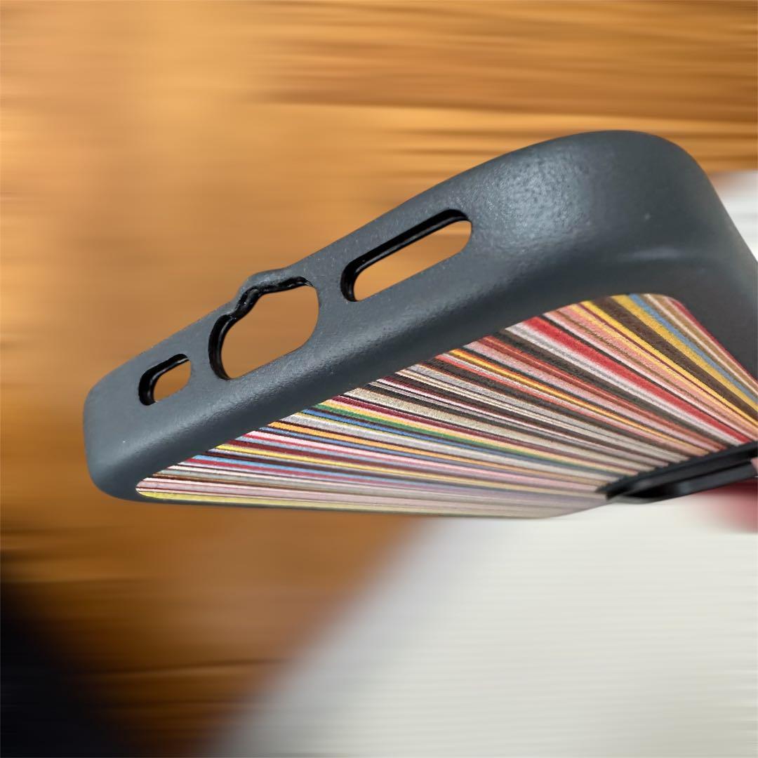 ポールスミス iPhoneケース iPhone 16 Pro ストライプ 虹色