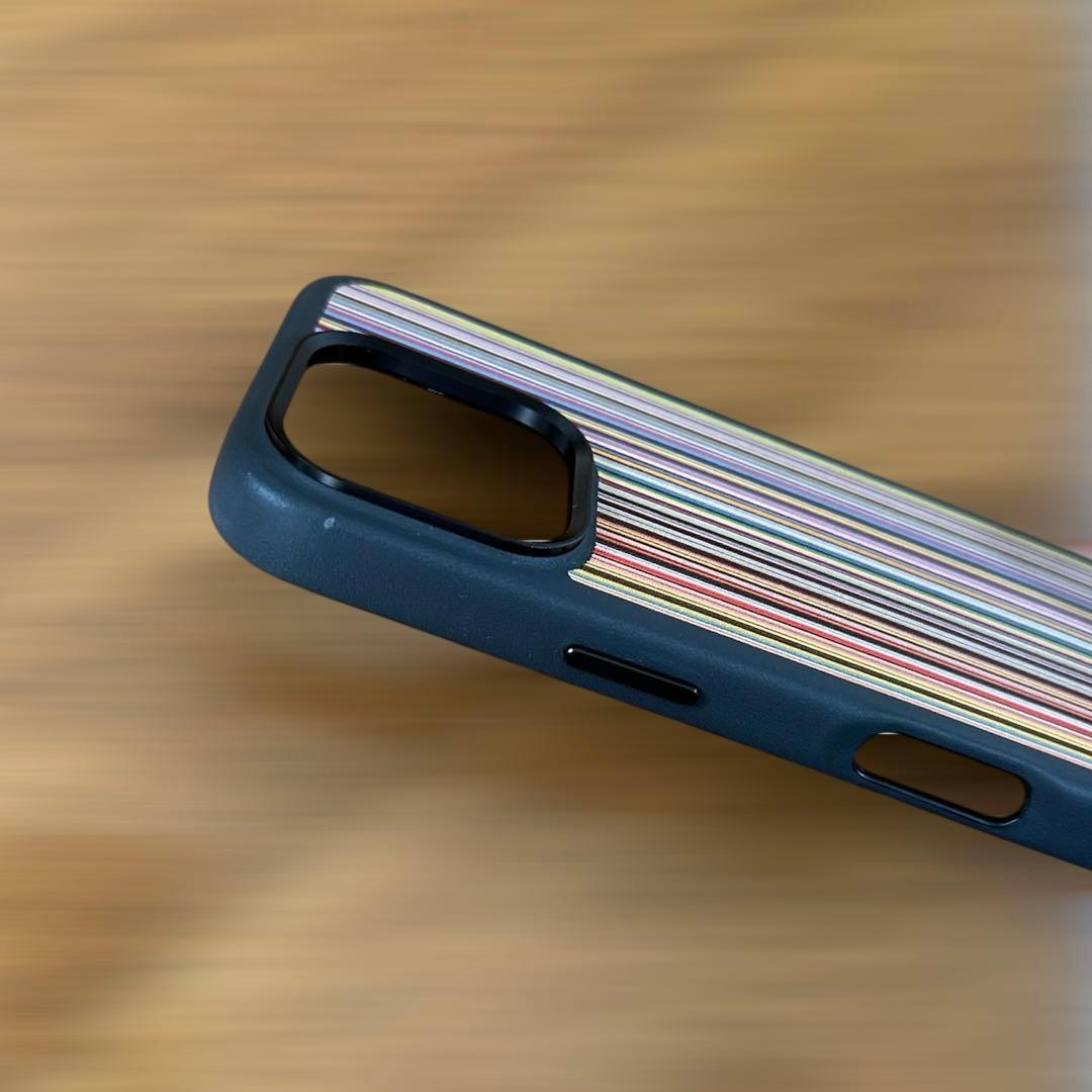 ポールスミス iPhoneケース iPhone 16 Pro ストライプ 虹色