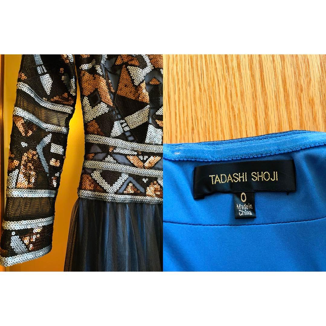 TADASHI SHOJI オフショルダー刺繍ドレス S~M