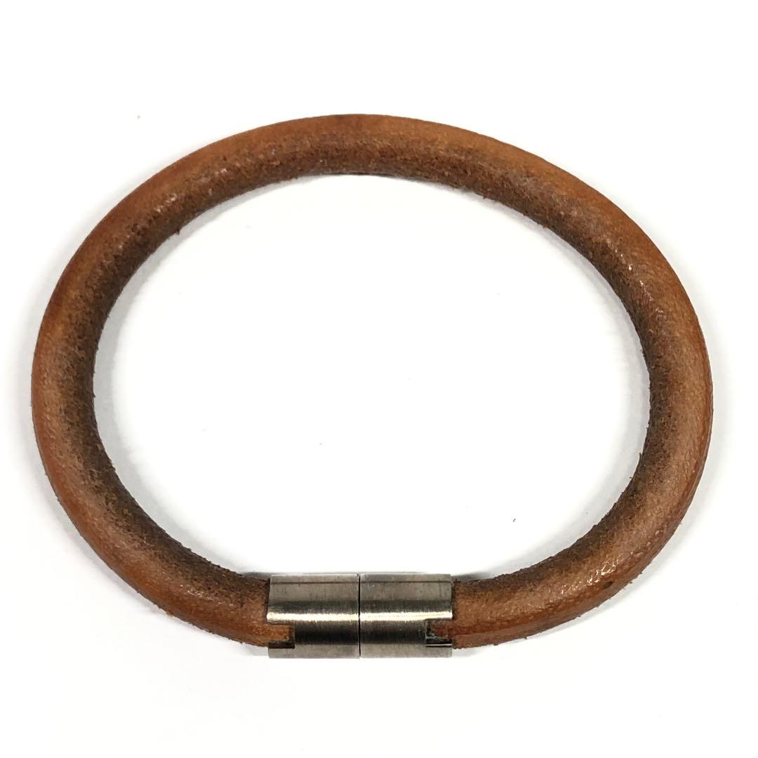 エルメス　ブレスレット　イオタ　レザー　バングル　メンズ　レディース　箱付き