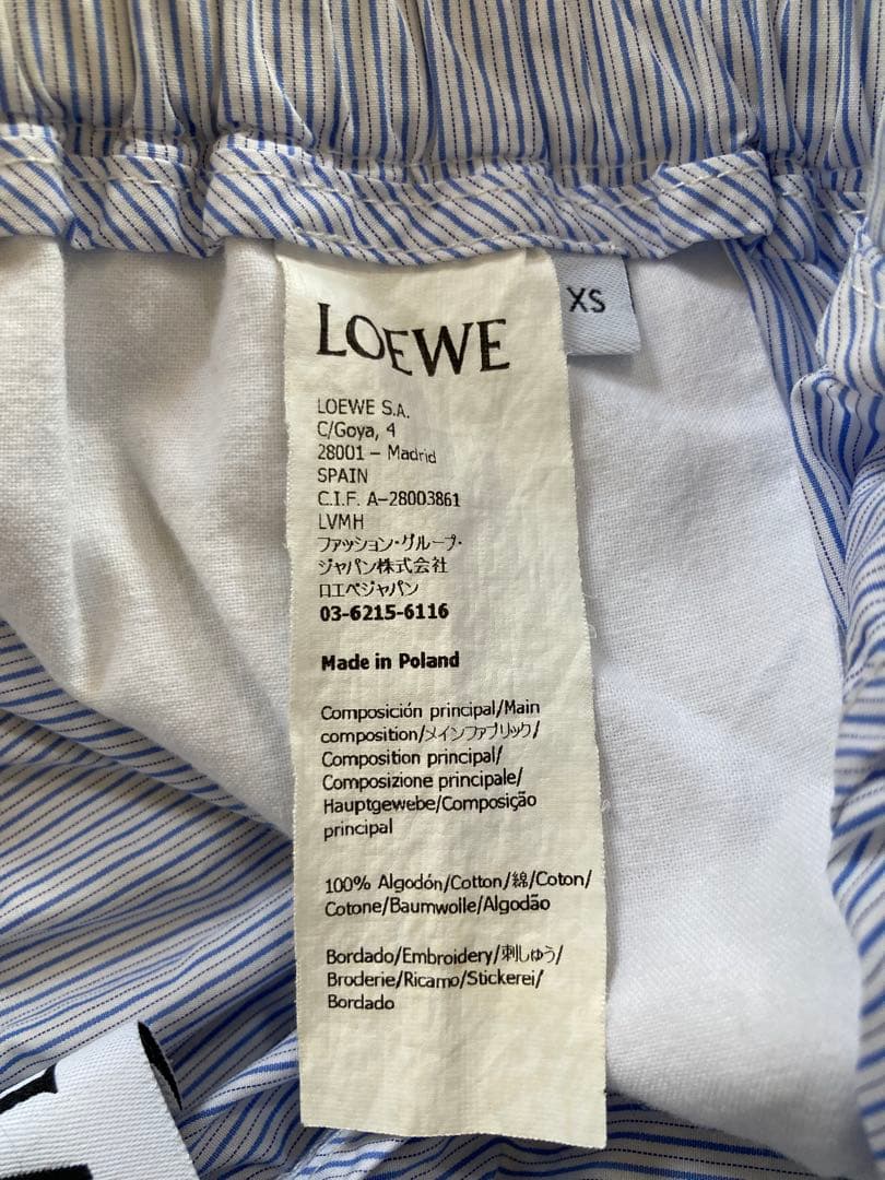 22SS 大人気LOEWE　ロエベ　ショートパンツ　ハーフパンツ　XS