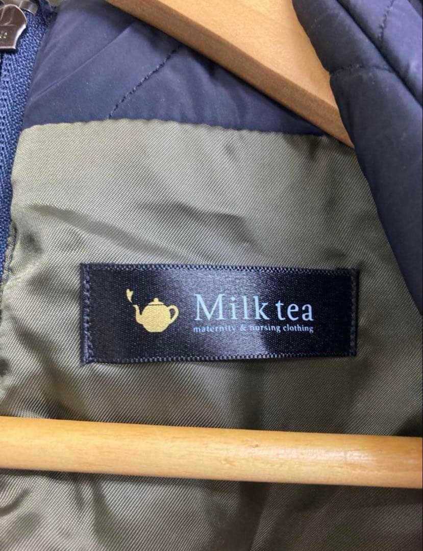 美品★Milk tea ステラ4way中綿ロングママコート