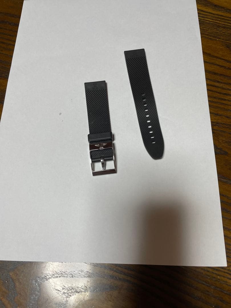ブライトリング　ラバーベルト（ブラック） 金属バックル　純正品