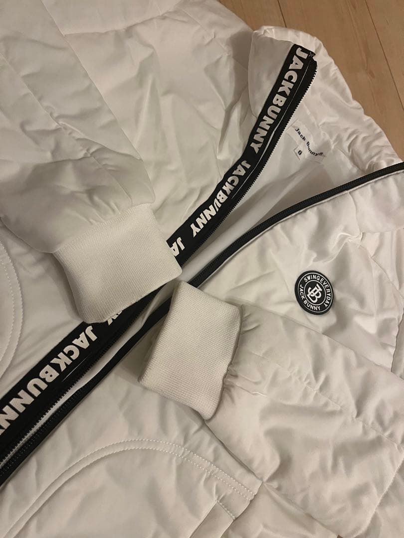 JACK BUNNY ダウンジャケットホワイト 0 ネック・レッグウォマーセット