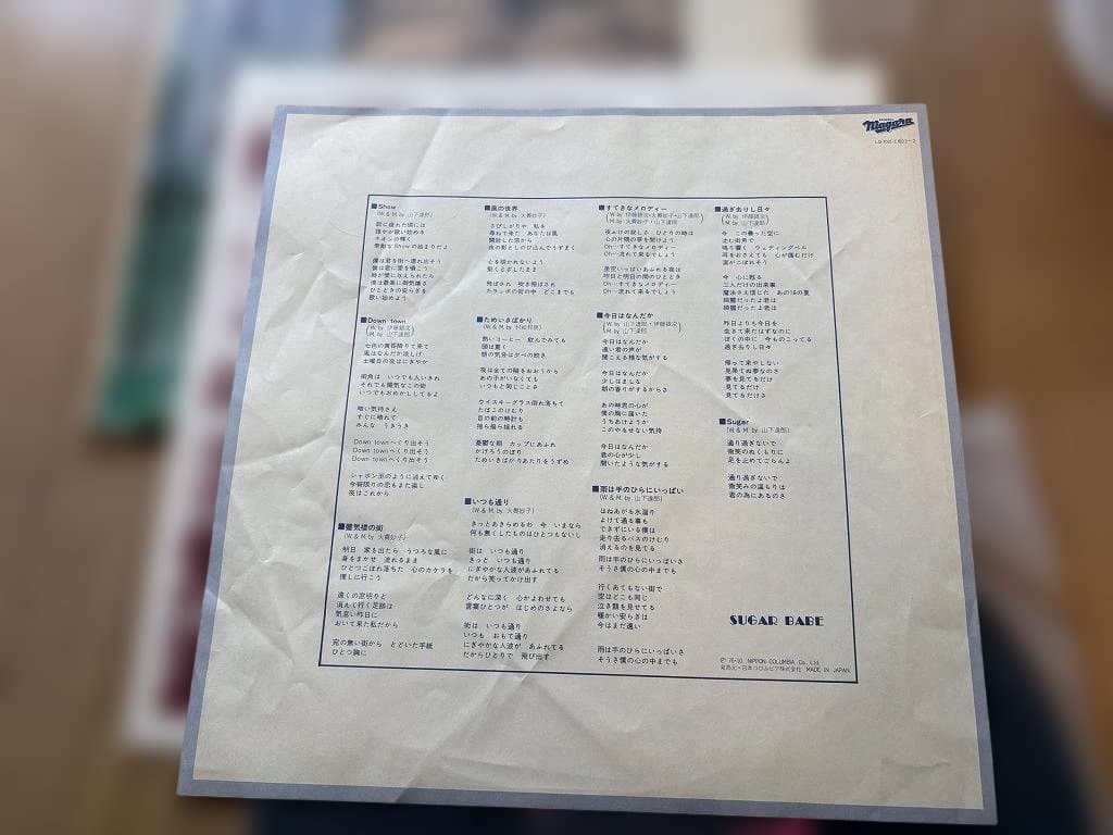 シュガーベイブレコード/SONGS/LQ-7021-E