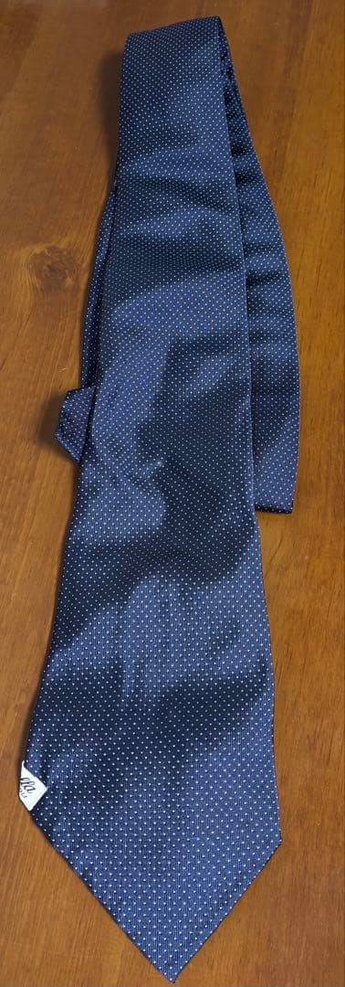 マリネッラネクタイ／ネイビー／ピンドット／アンティーケ／箱付き