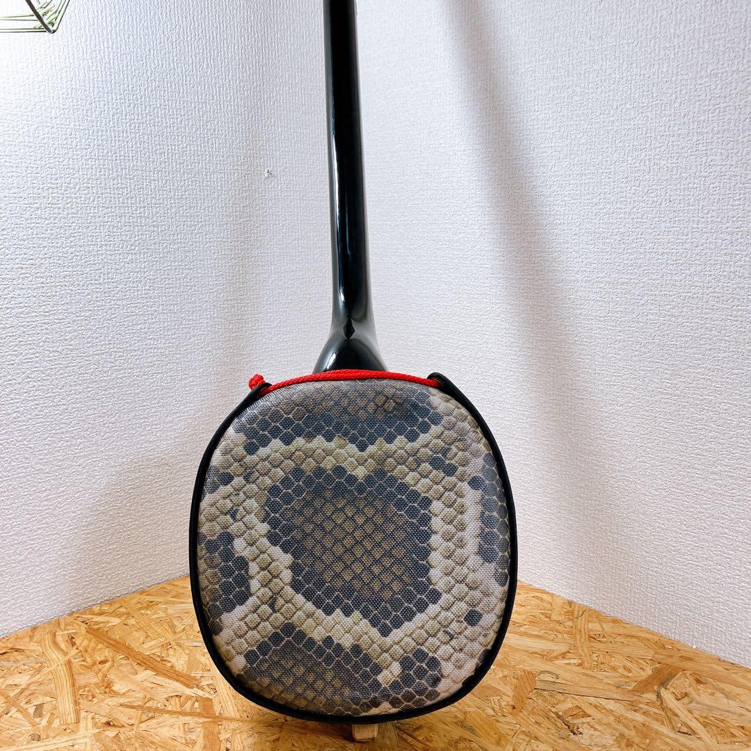 沖縄 三線 人工皮革 蛇柄 ソフトケース 和楽器 民謡楽器 沖縄民謡 沖縄三線