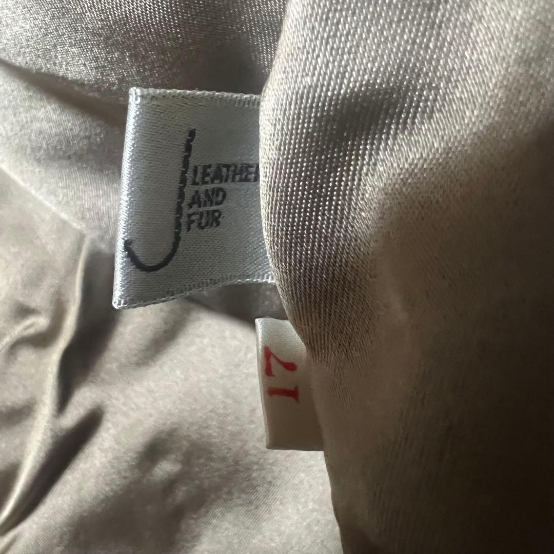 【SALE】高級ミンクファーコート　ベージュ　ヘリンボーン　ファーコート　17号