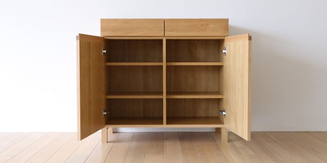 【美品】大塚家具 サイドボード「レッチェ」幅90cm ウォールナット材