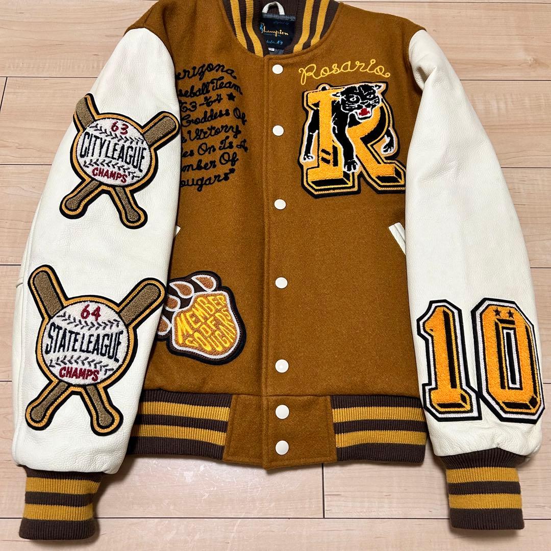 美品＊90s チャンピオン ヘインズ製 フルデコスタジャン 限定200着