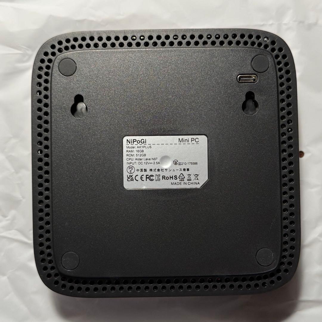 李*呂様 美品 Windows ミニPC NiPoGi AK1Plus