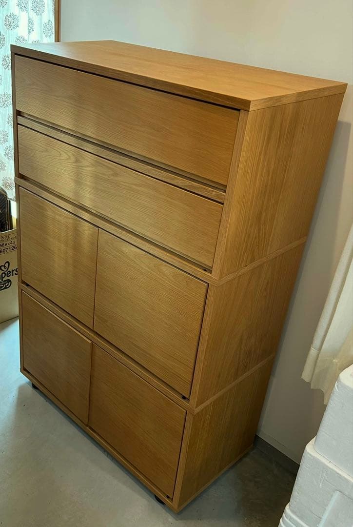 無印良品 スタッキングキャビネット オーク