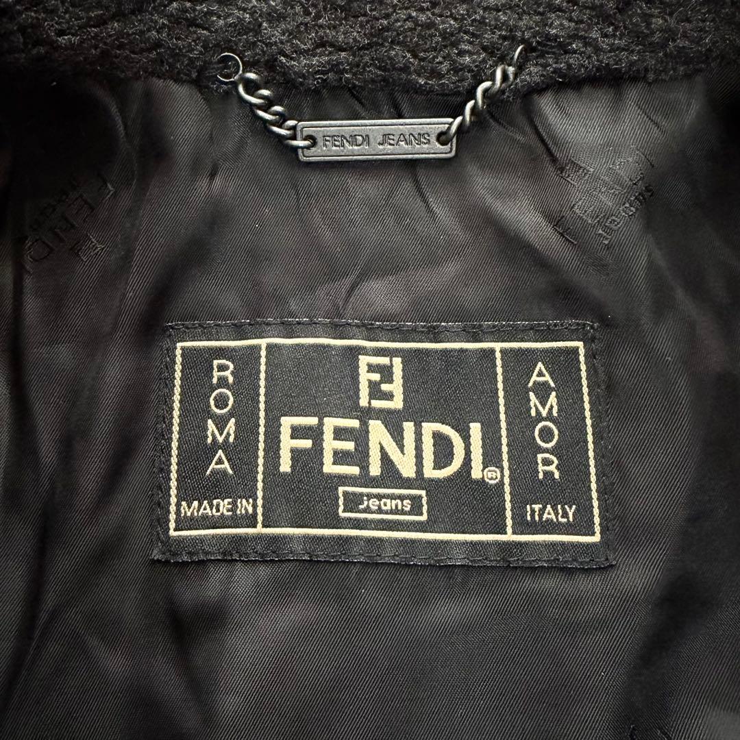 美品✨FENDI フェンディ テディベア ボア ダブルブレスト Pコート 40