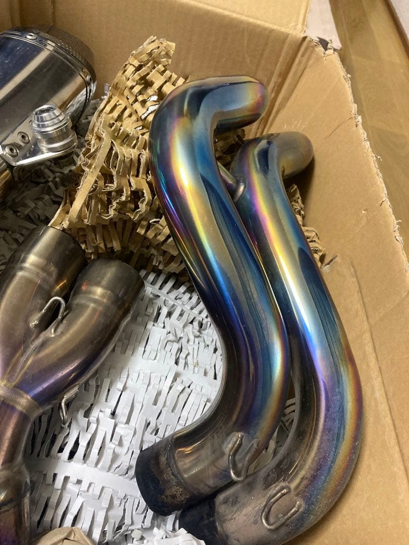 mt-07 フルエキチタンマフラー　リアルスペック　ガスレポ付属【ジャンク】