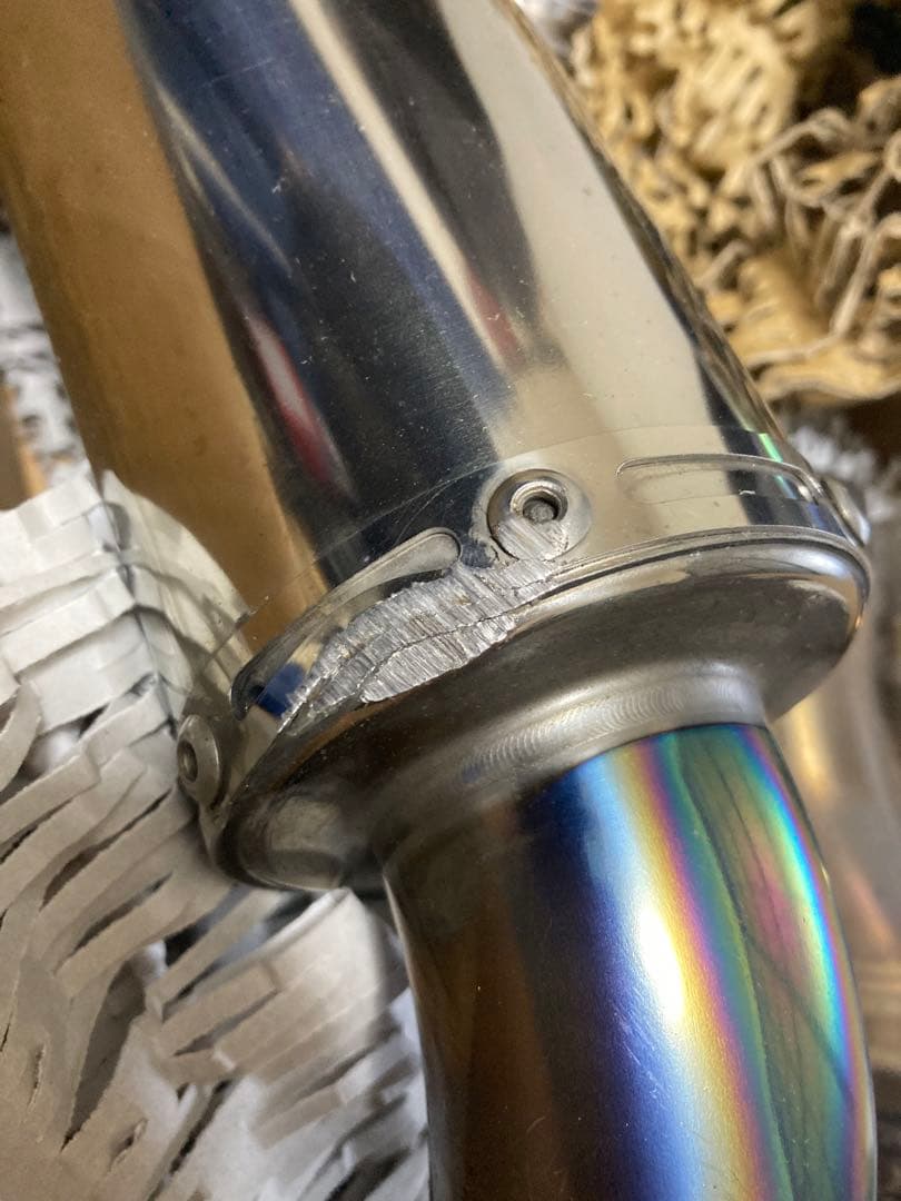 mt-07 フルエキチタンマフラー　リアルスペック　ガスレポ付属【ジャンク】