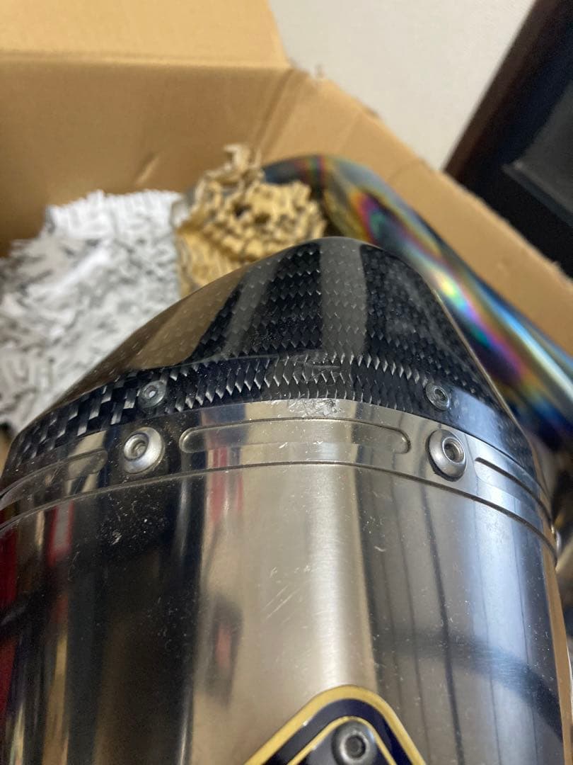 mt-07 フルエキチタンマフラー　リアルスペック　ガスレポ付属【ジャンク】