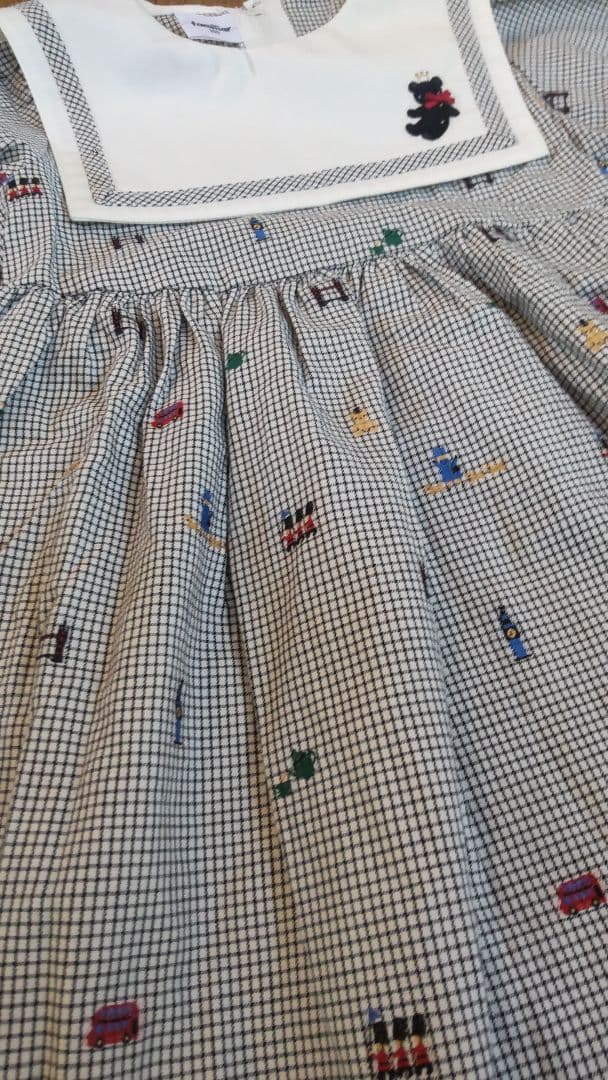 familiar セーラーカラー ワンピース 100・110cm セット 姉妹