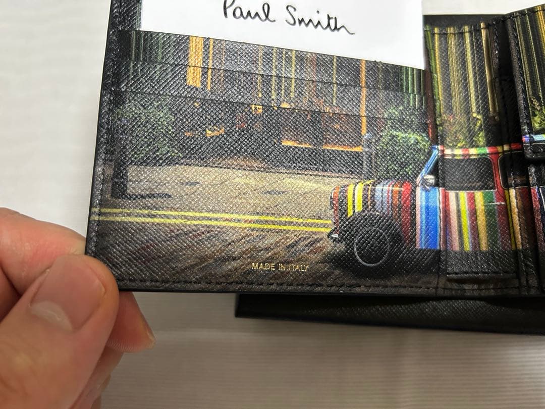 ポールスミス 二つ折り財布 ミニクーパー MINI イタリア製