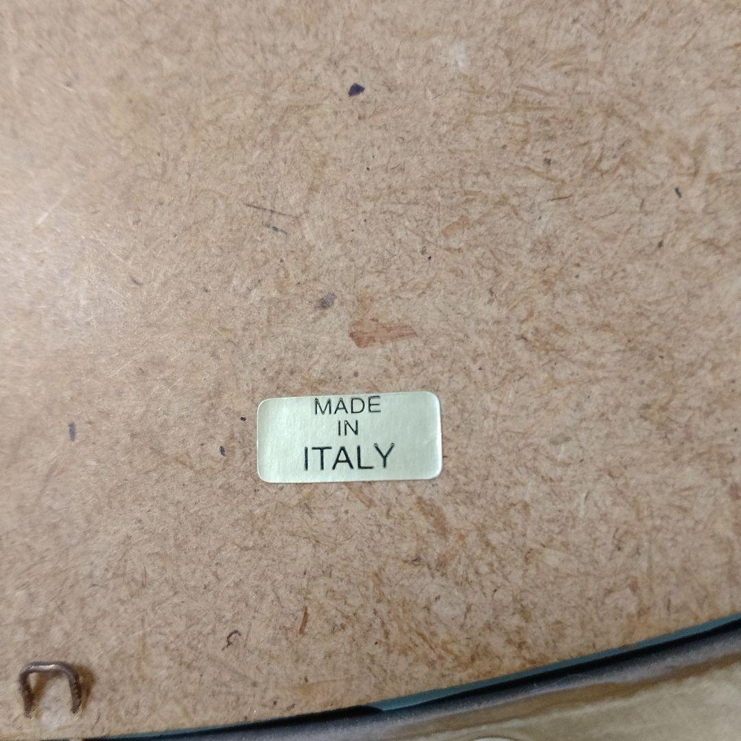 【アンティーク】ゴールド装飾楕円形壁掛けミラー