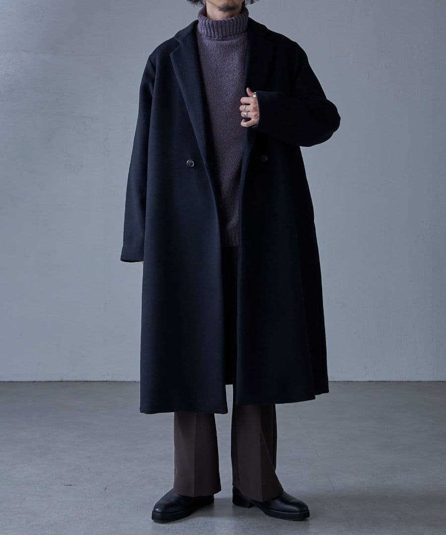 ​【美品】Lui's ハイクオリティ メルトンクラシックチェスターコート S