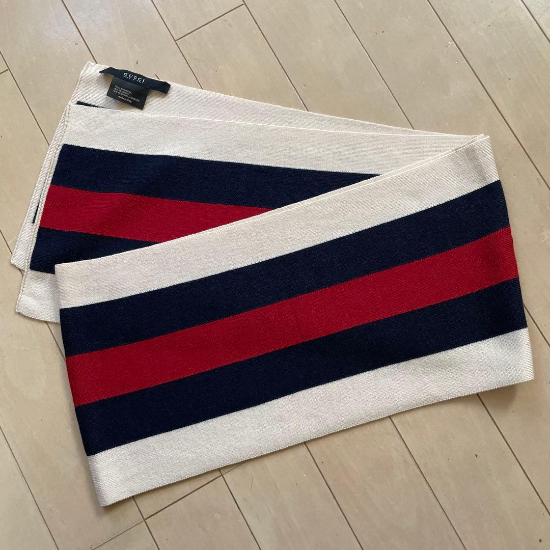 GUCCI ストライプマフラー