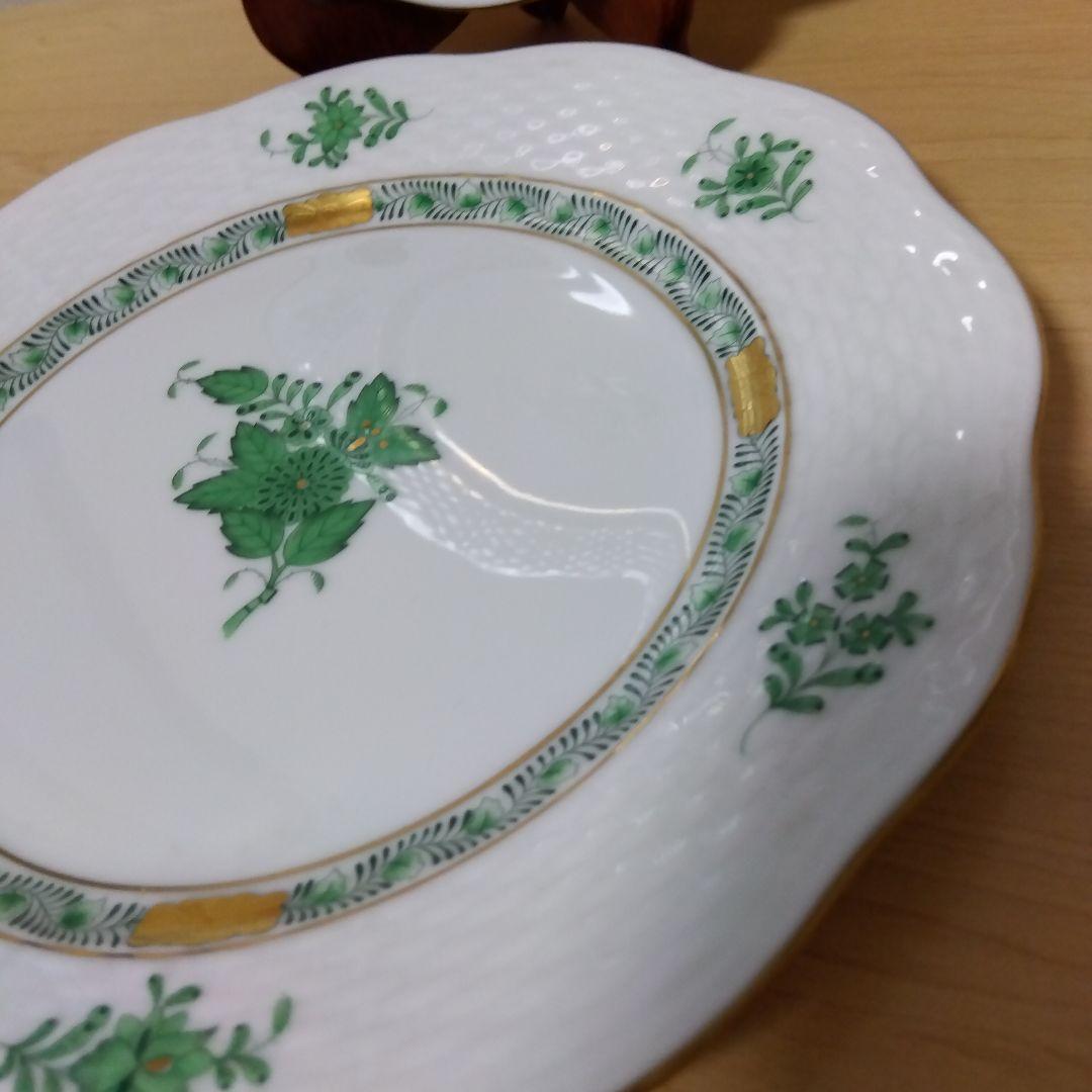 未使用品 HEREND　ヘレンド アポニー デザートプレート ペア2枚 19cm