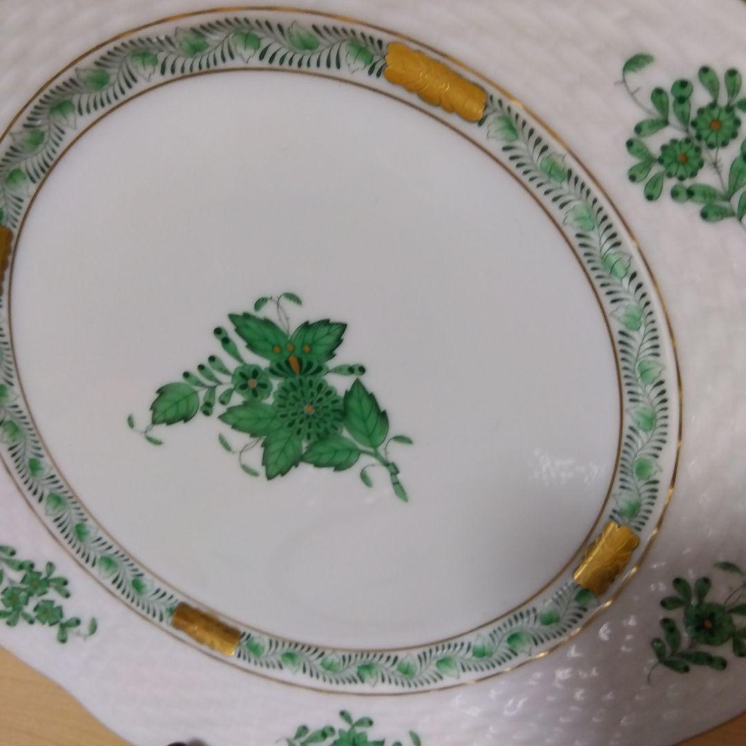 未使用品 HEREND　ヘレンド アポニー デザートプレート ペア2枚 19cm