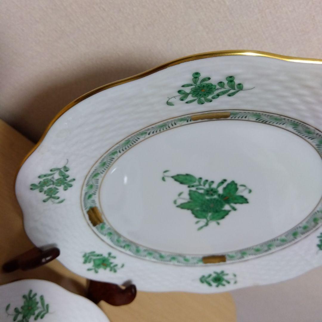 未使用品 HEREND　ヘレンド アポニー デザートプレート ペア2枚 19cm