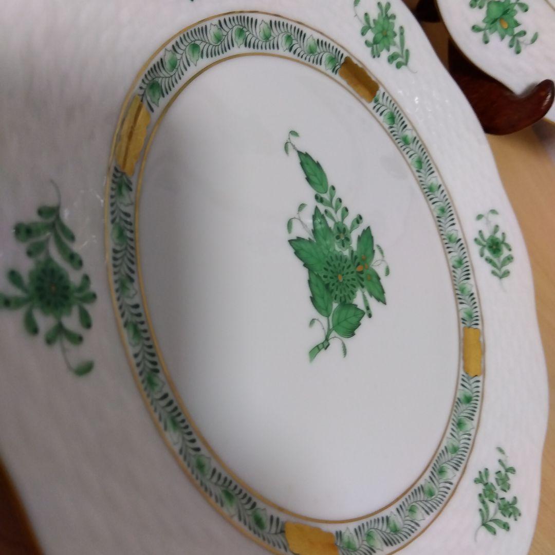 未使用品 HEREND　ヘレンド アポニー デザートプレート ペア2枚 19cm