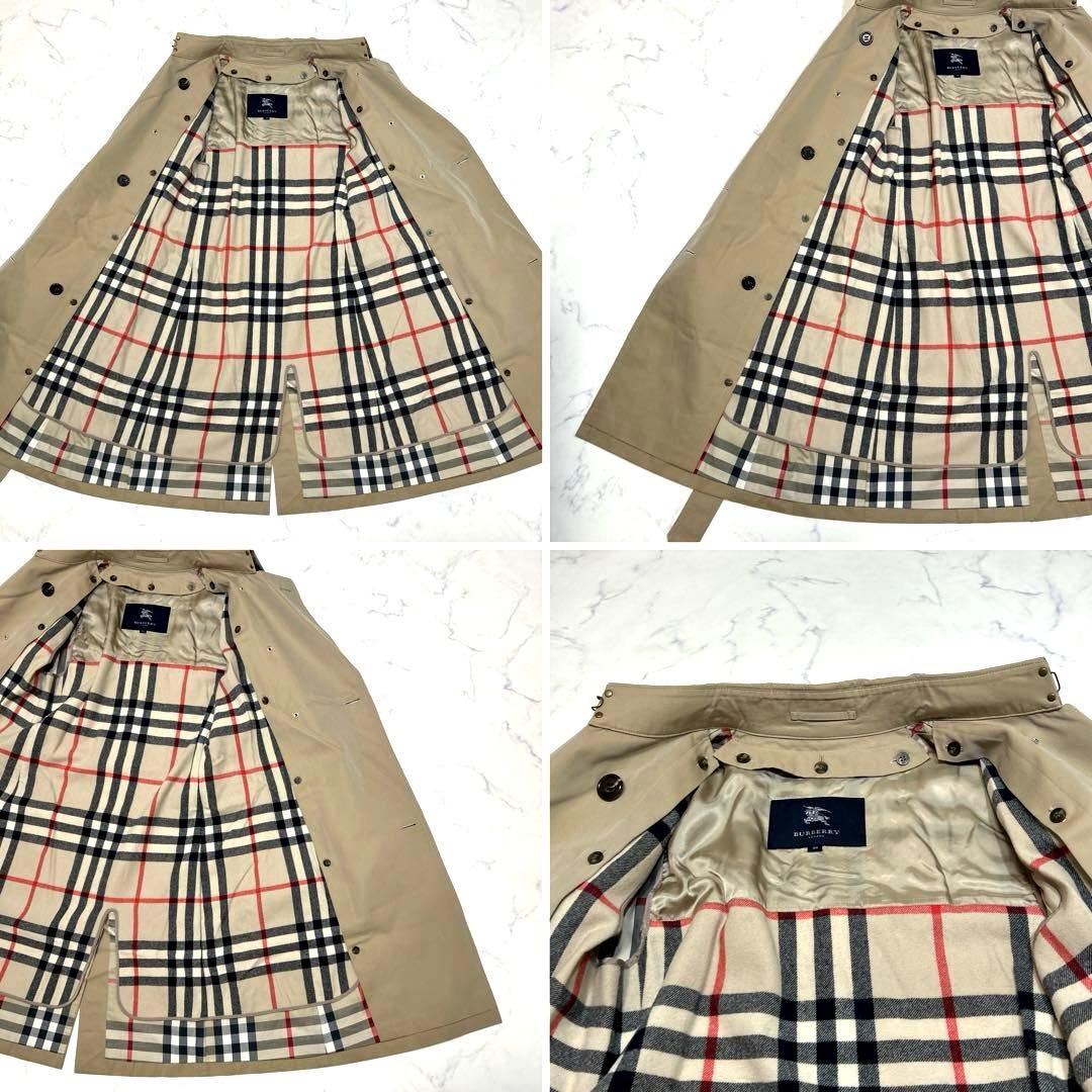 バーバリー 三陽商会 トレンチコート ライナー付 ノバチェック ベージュ L相当