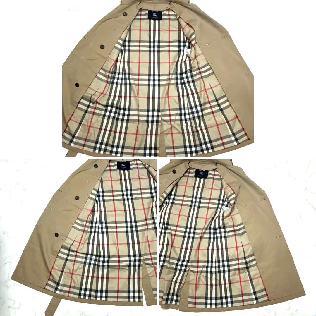 バーバリー 三陽商会 トレンチコート ライナー付 ノバチェック ベージュ L相当