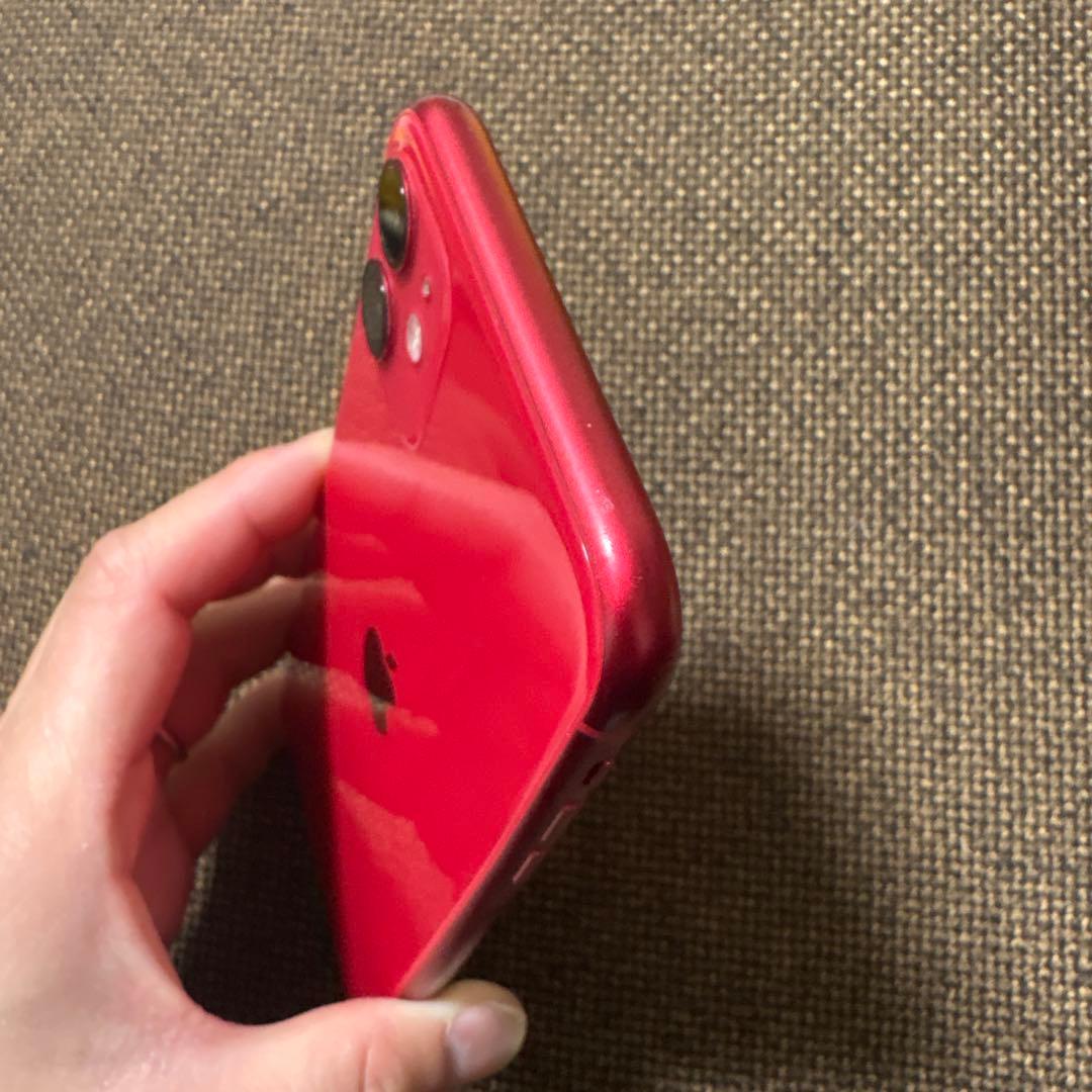 iPhone11 レッド 128GB ガラスフィルム付き