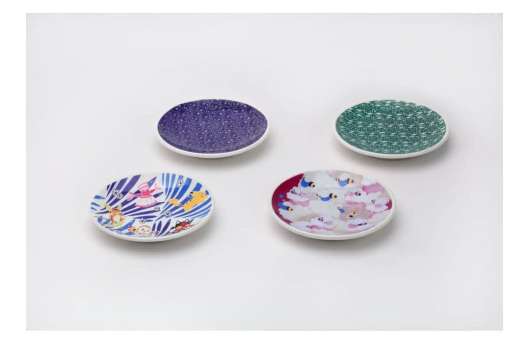 新品未使用　ポケモン工芸展限定品 豆皿セット フライゴン メリープ ピカチュウ