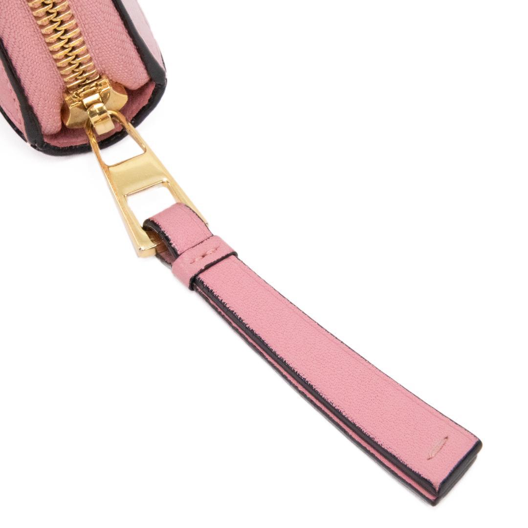 本物 ロエベ 長財布 ファスナー レディース パズル ピンク アナグラム ロゴ